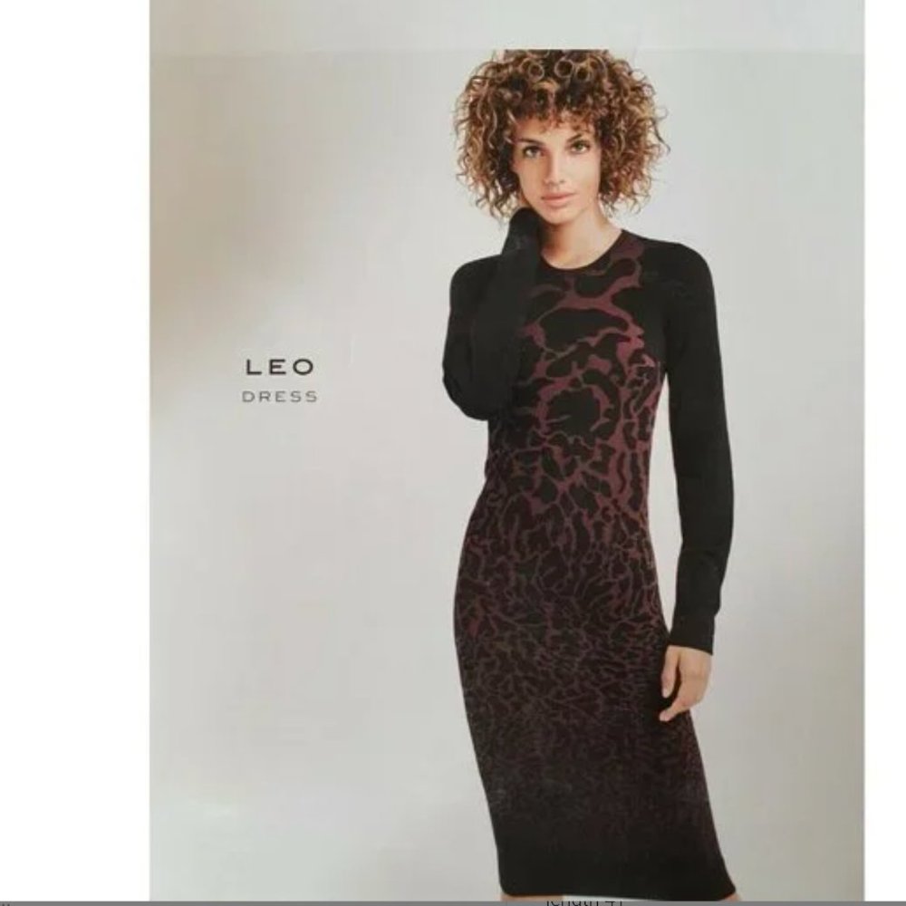 Wolford 50776 Leo Seamless Dress Chateau/Black ( M ) NTW